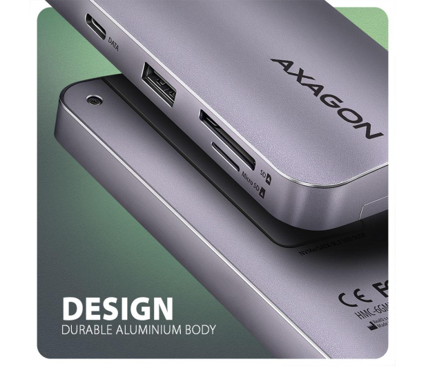 Axagon HUB HMC-6GM2 USB 6 in1 10Gbps hub - 1185574 - zdjęcie 9